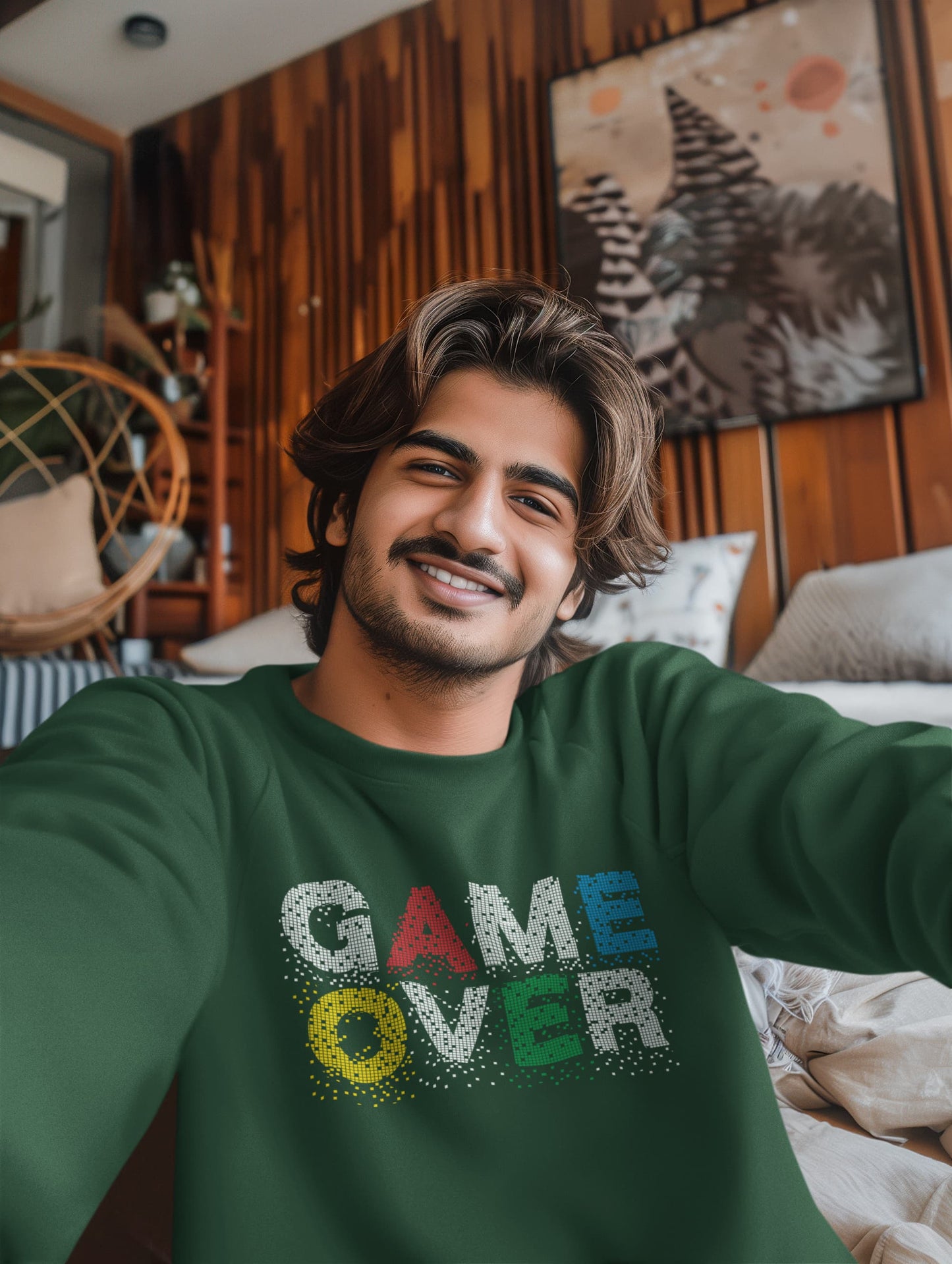 Men's Olive Green Sweatshirts