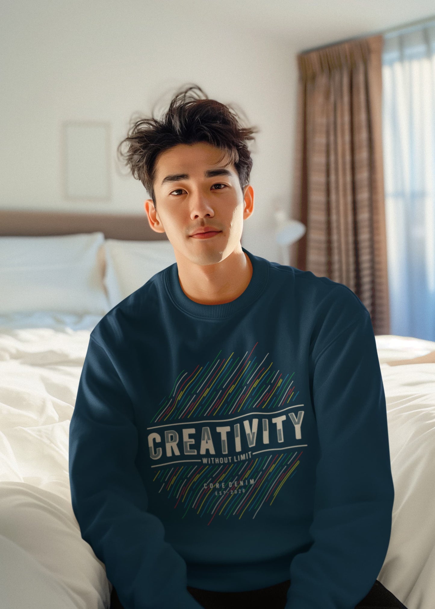 Men's Navy Blue Sweatshirts