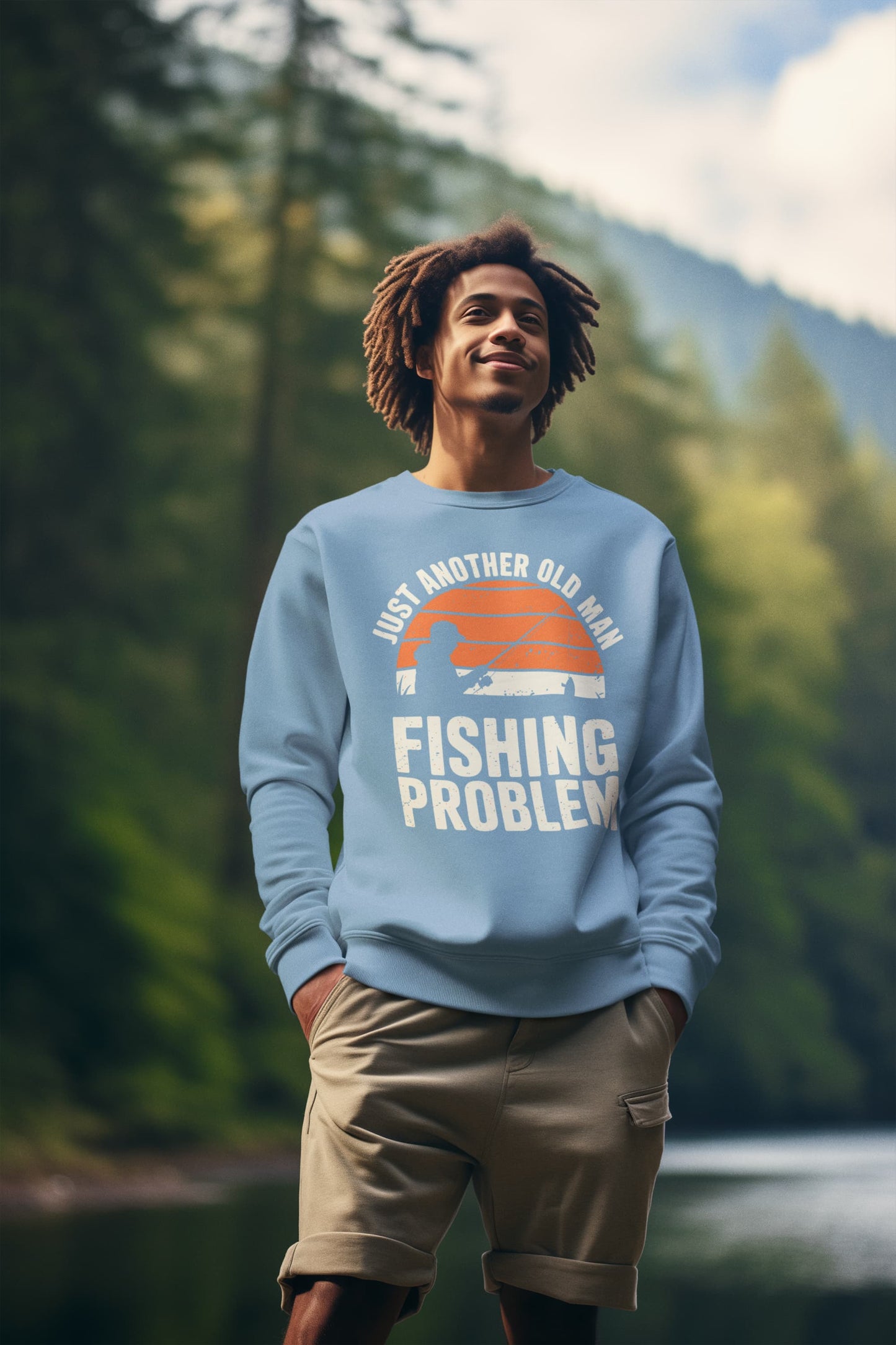 Men's Baby Blue Sweatshirt