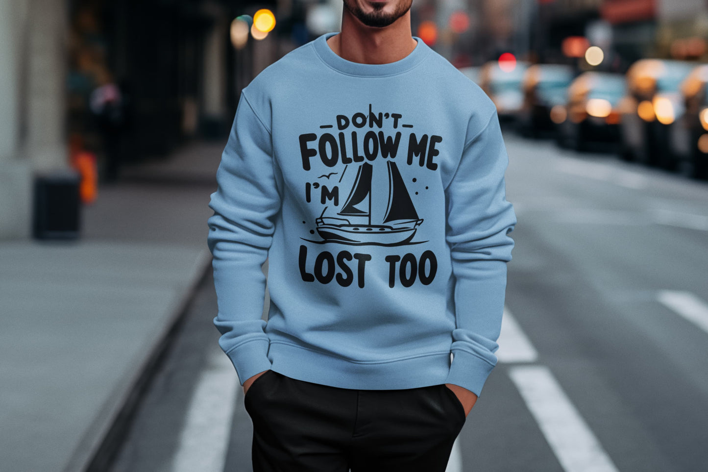 Men's Baby Blue Sweatshirts