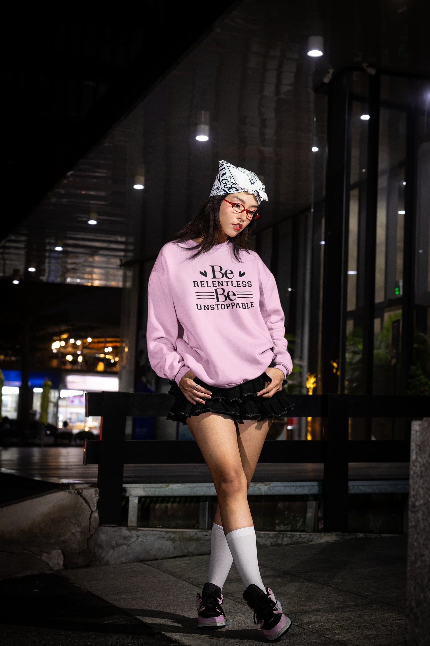 UNISEX LIGHT PINK SWEATSHIRT