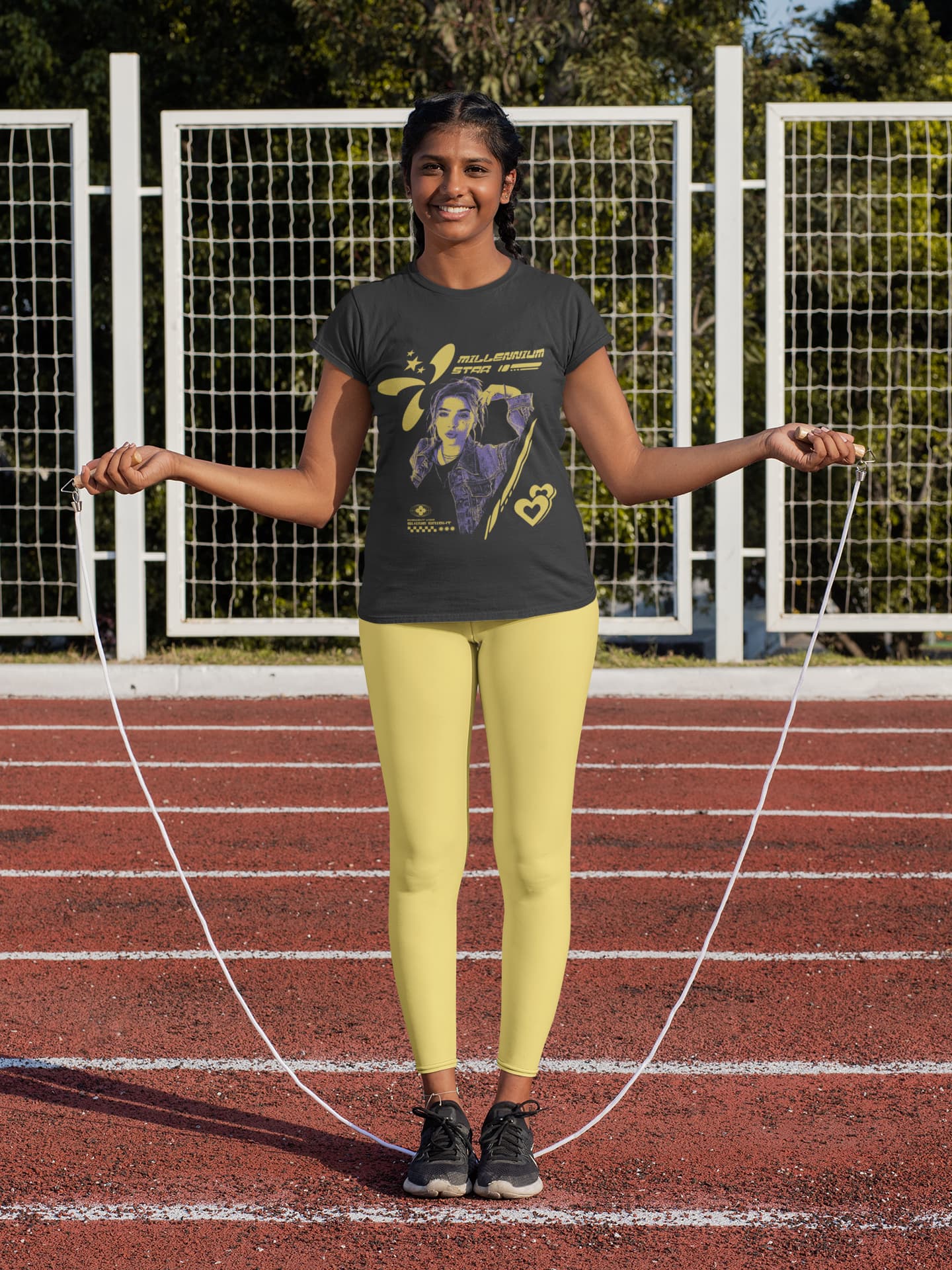 Women's Black Round Neck T-shirts