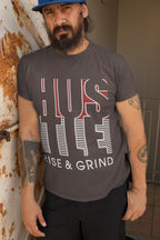 Men's Charcoal Grey Round Neck T-shirt