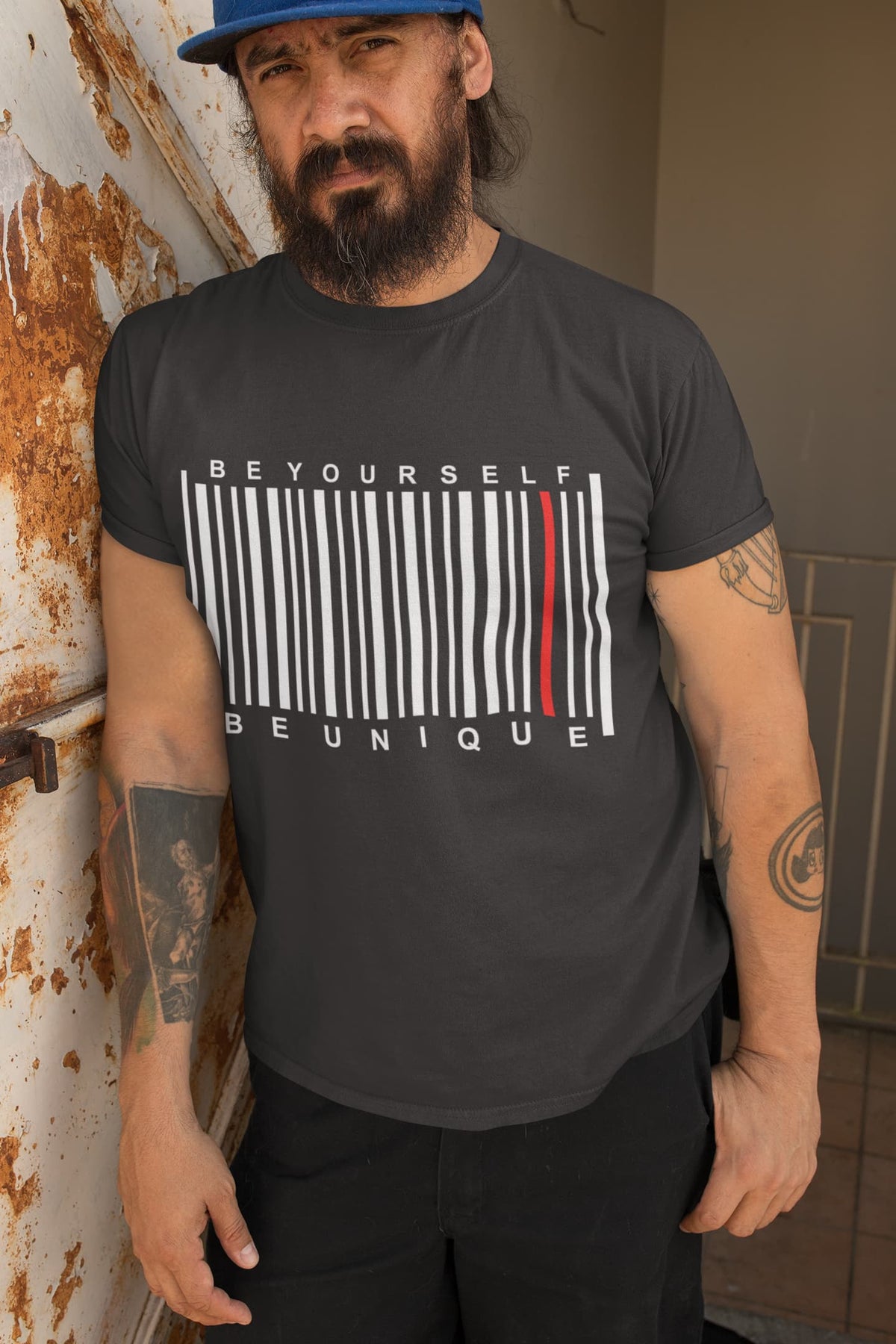 Men's Black Round Neck T-shirts