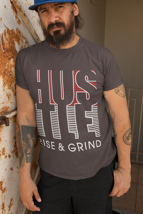 Karavirs® Advance Charcoal Grey graphic tee for men India