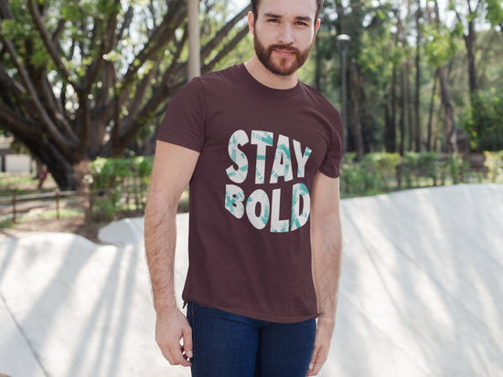 MENS BURGUNDY ROUNDNECK T-SHIRT