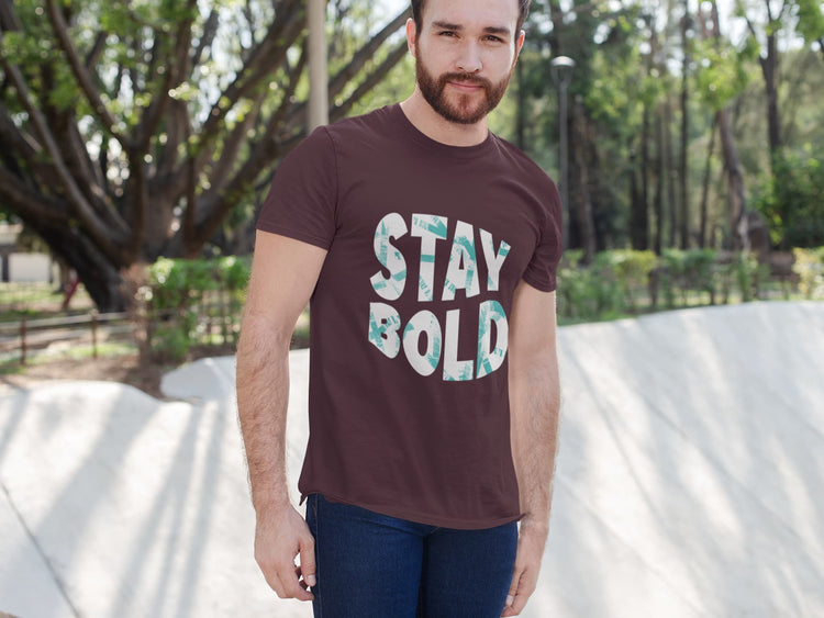 MENS BURGUNDY ROUNDNECK T-SHIRT