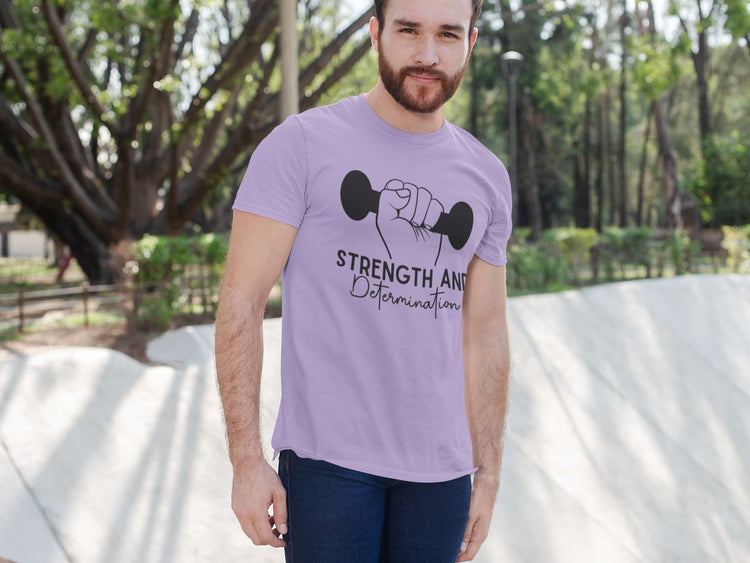 MENS IRIS LAVENDER ROUNDNECK T-SHIRT