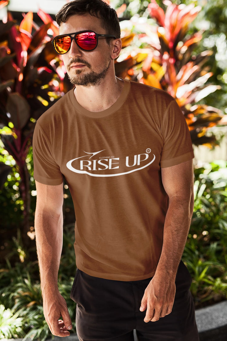 MENS COFFEE BROWN ROUNDNECK T-SHIRT