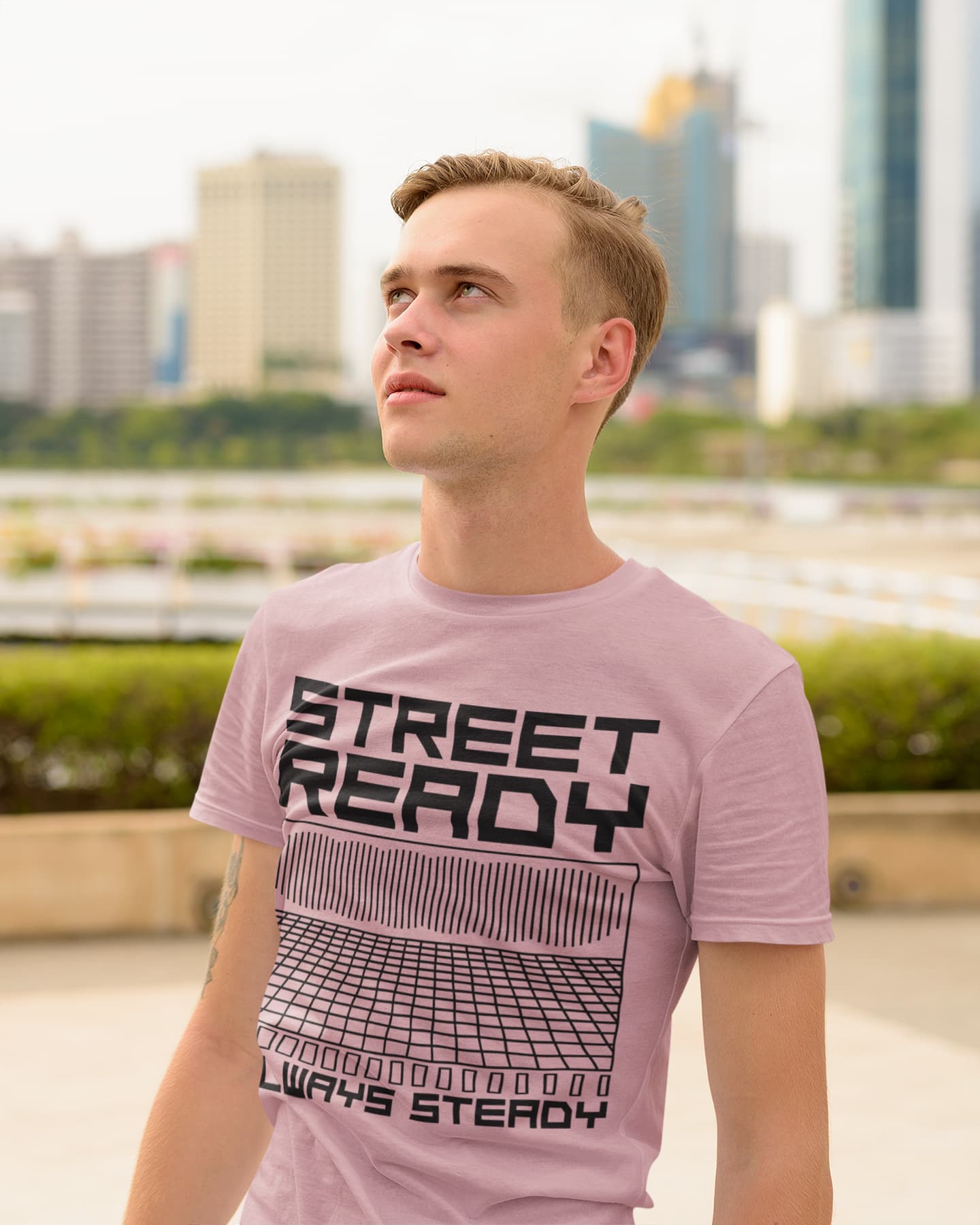 Men's Pastel Dusty Round Neck T-shirts