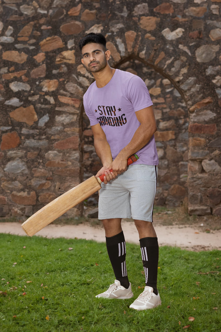 MENS IRIS LAVENDER ROUNDNECK T-SHIRT 