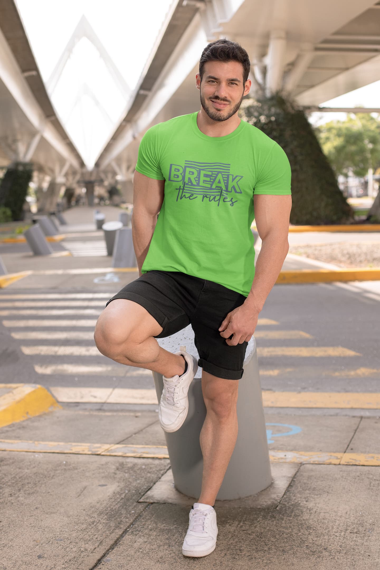 MENS LIRIL GREEN ROUNDNECK T-SHIRT