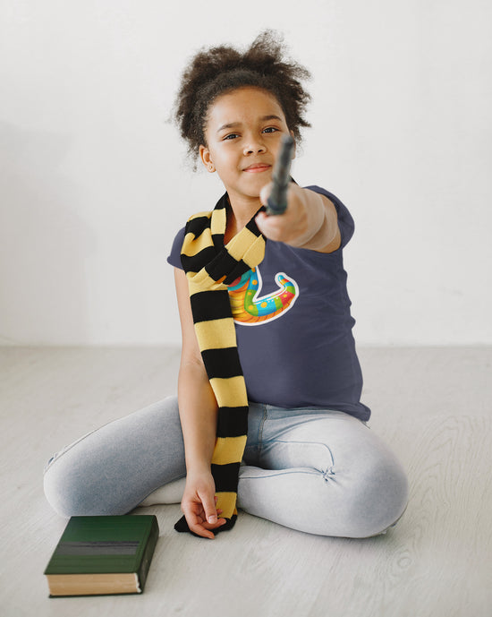 Girls Round Neck Half Sleeve T-shirt | 40007
