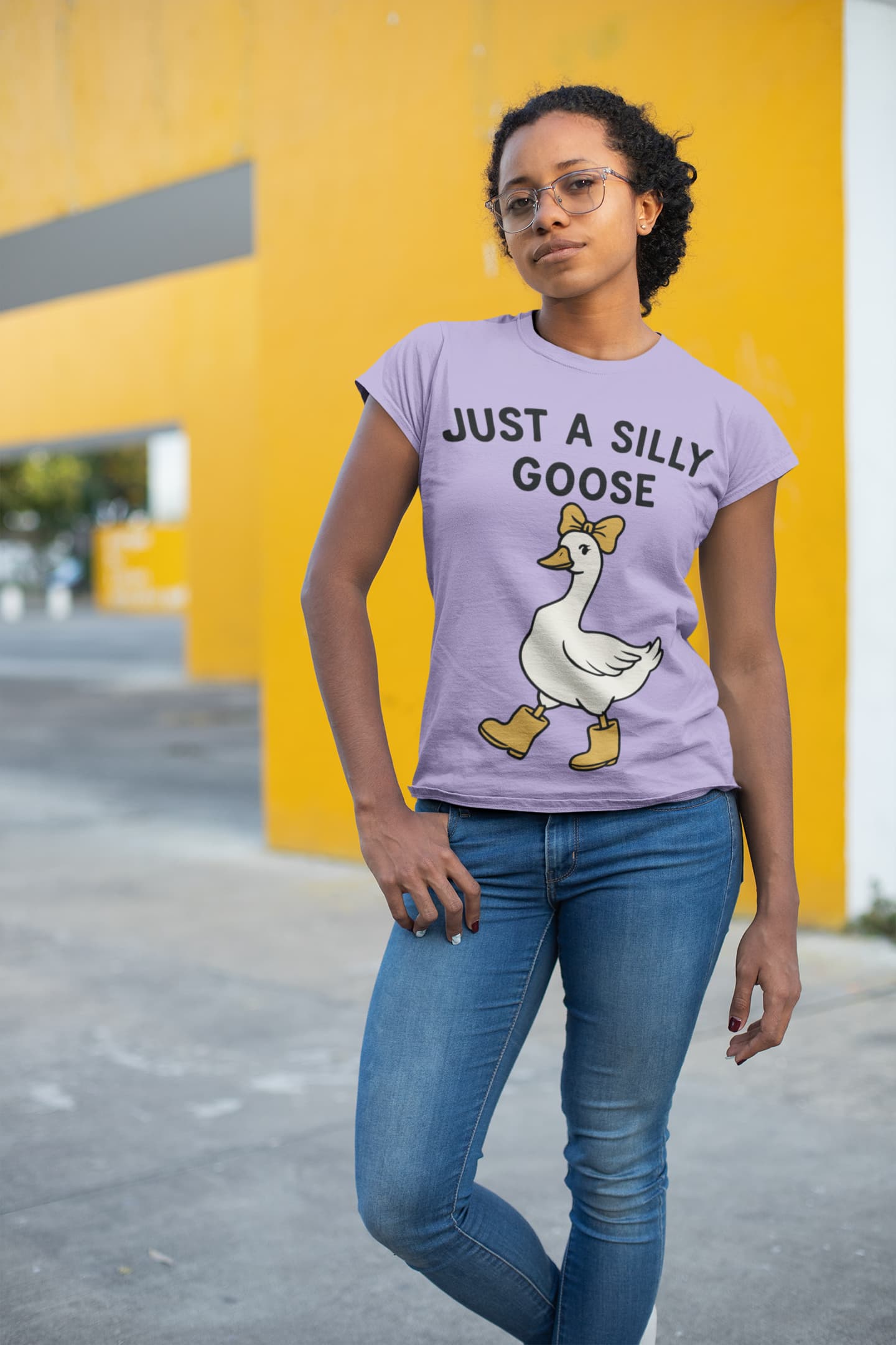 Women's Iris Lavender Round Neck T-shirts