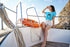 WOMENS SKY BLUE ROUNDNECK T-SHIRT