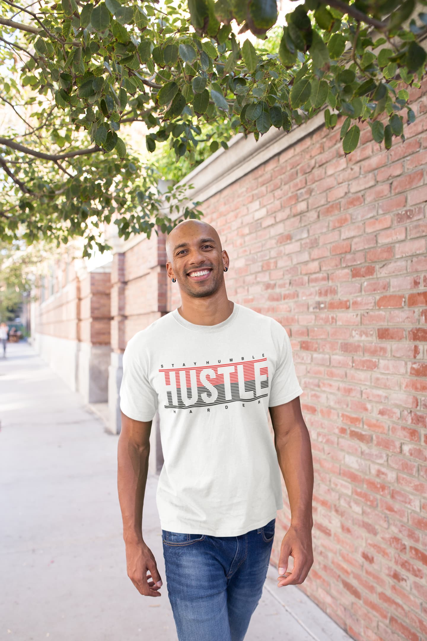 Men’s White Round Neck T-shirts