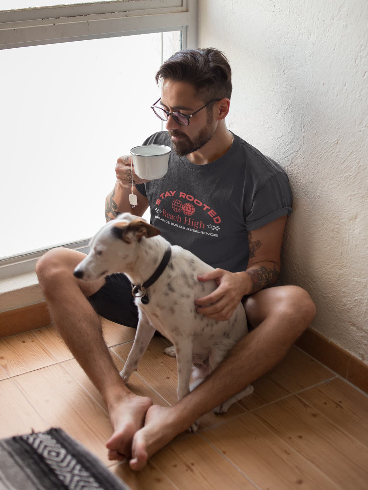 MENS BLACK ROUNDNECK T-SHIRT