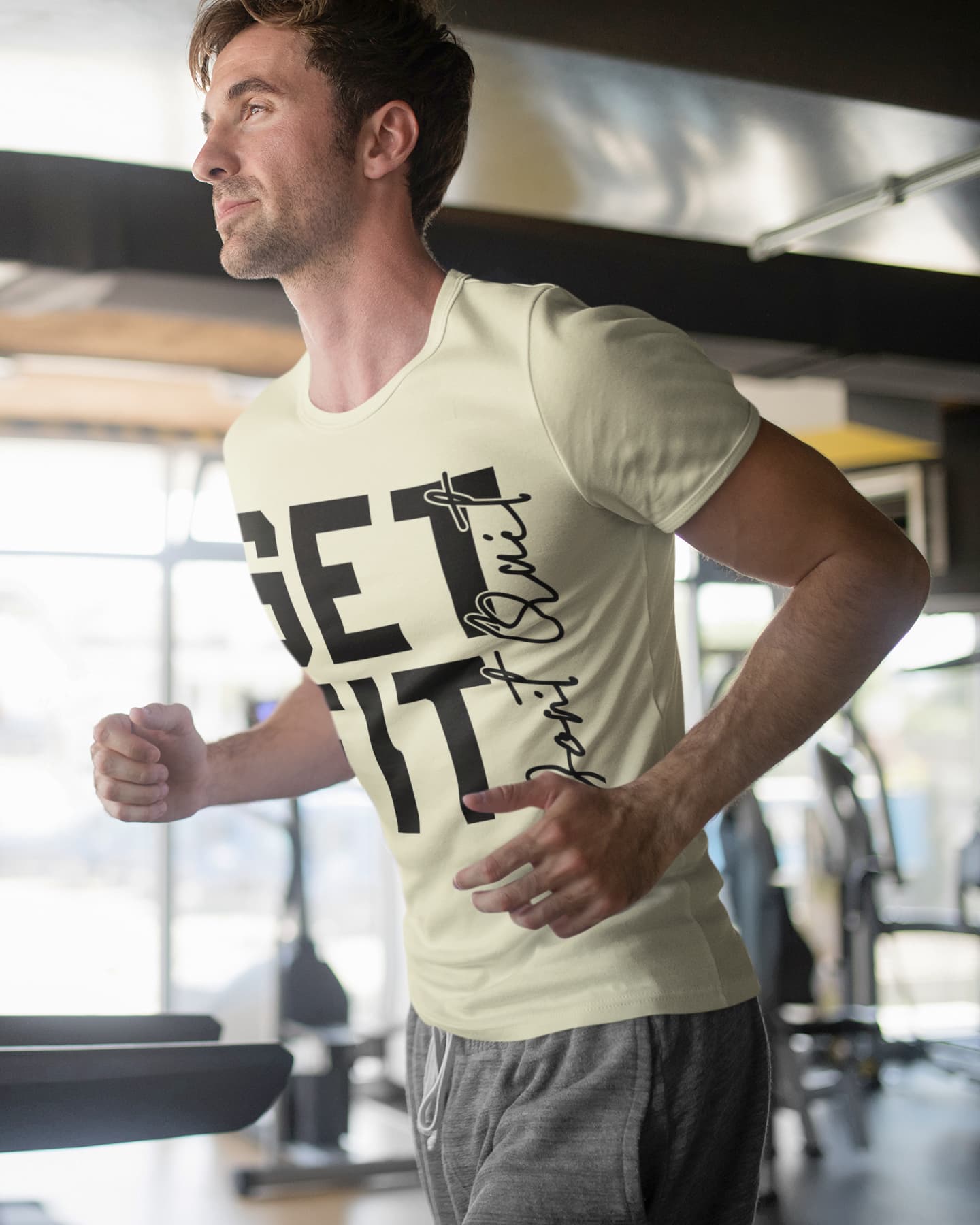 Men’s Almond Round Neck T-shirts