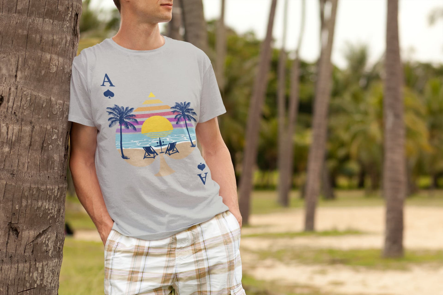 Men's Melange Grey Round Neck T-shirt