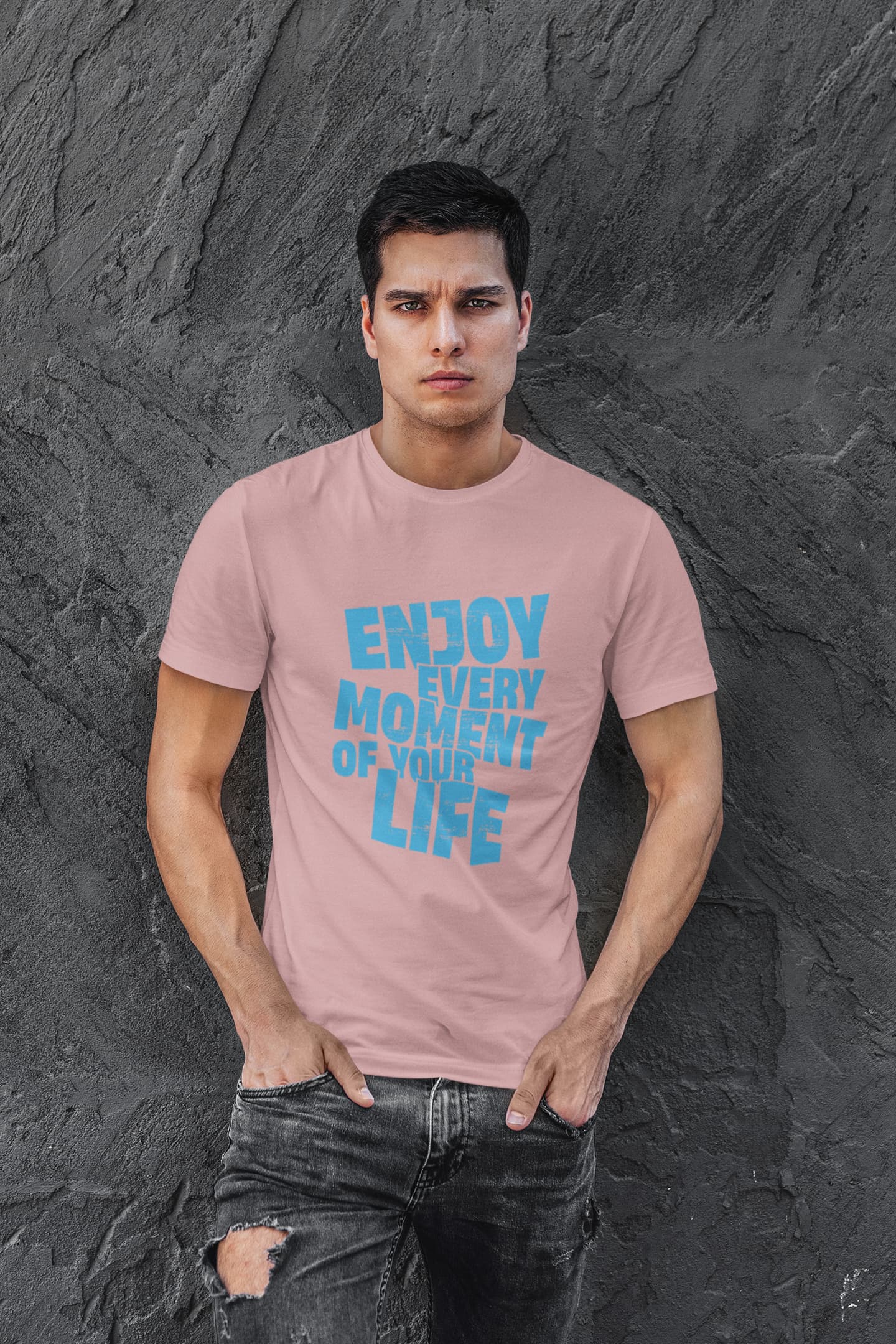 MENS PASTEL DUSTY ROUNDNECK T-SHIRT