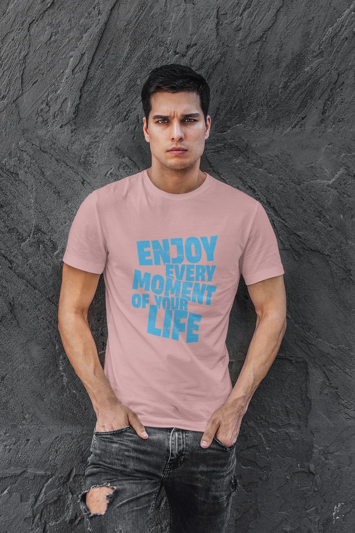 MENS PASTEL DUSTY ROUNDNECK T-SHIRT