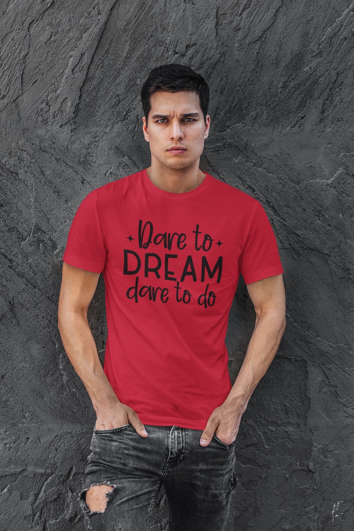 Karavirs® Dared Red graphic tee for men India