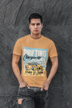 Men's Mustard Yellow Round Neck T-shirts