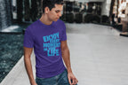 MENS PURPLE ROUNDNECK T-SHIRT
