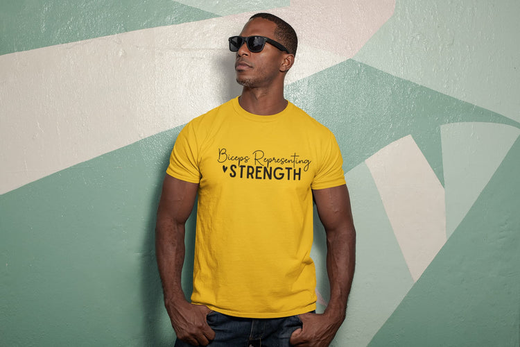 MENS GOLDEN YELLOW ROUNDNECK T-SHIRT