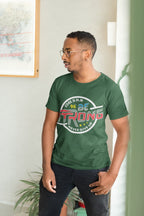 Men's Olive Green Round Neck T-shirts