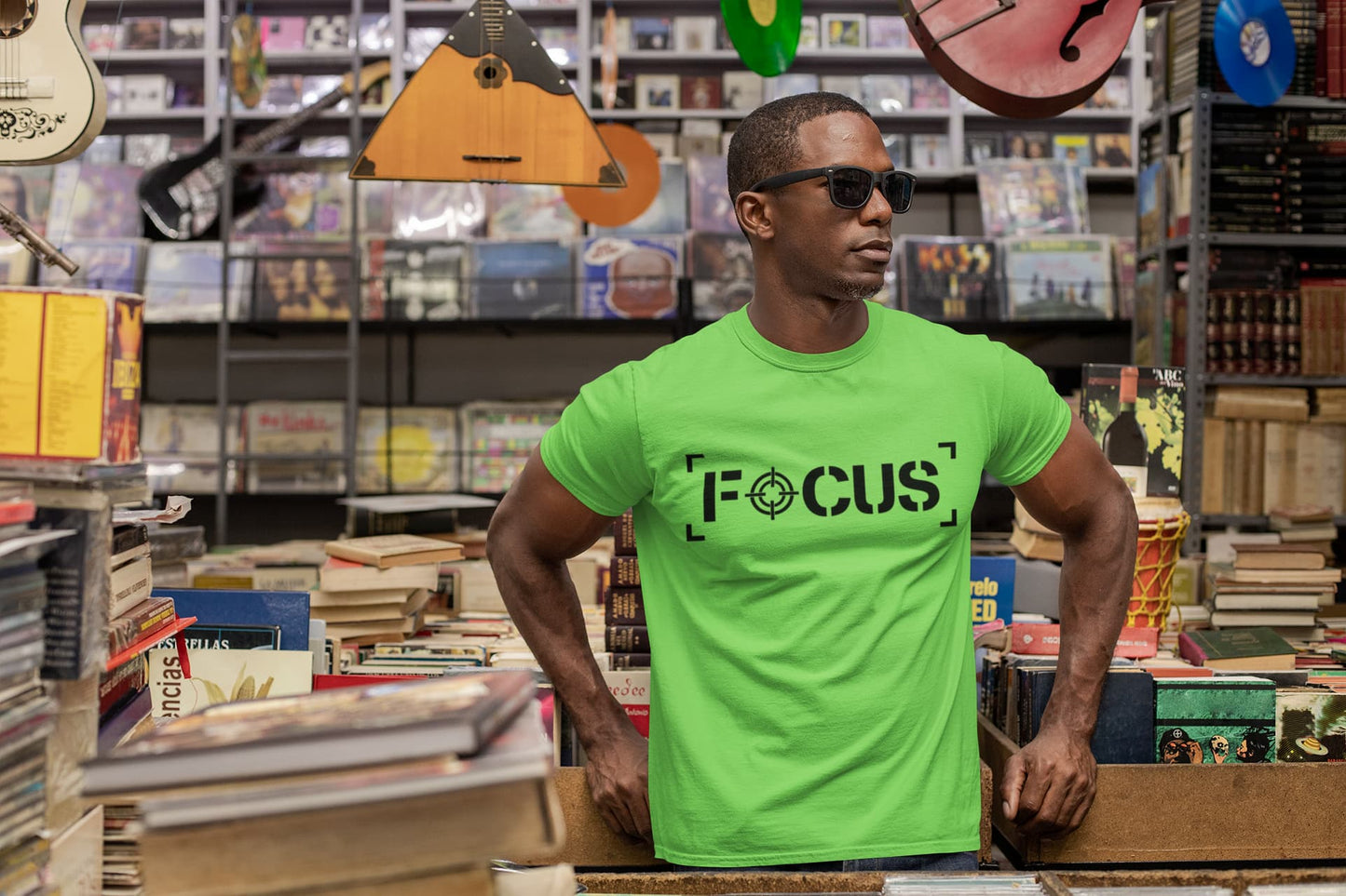 MENS LIRIL GREEN ROUNDNECK T-SHIRT