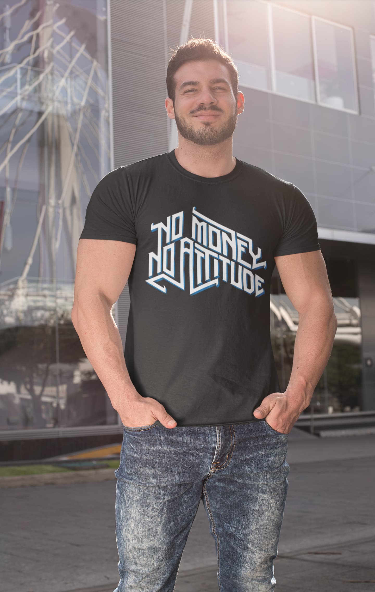 Men's Black Round Neck T-shirts