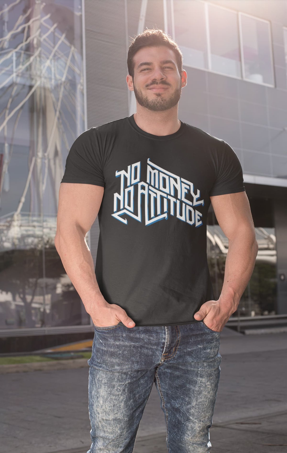 Men's Black Round Neck T-shirts
