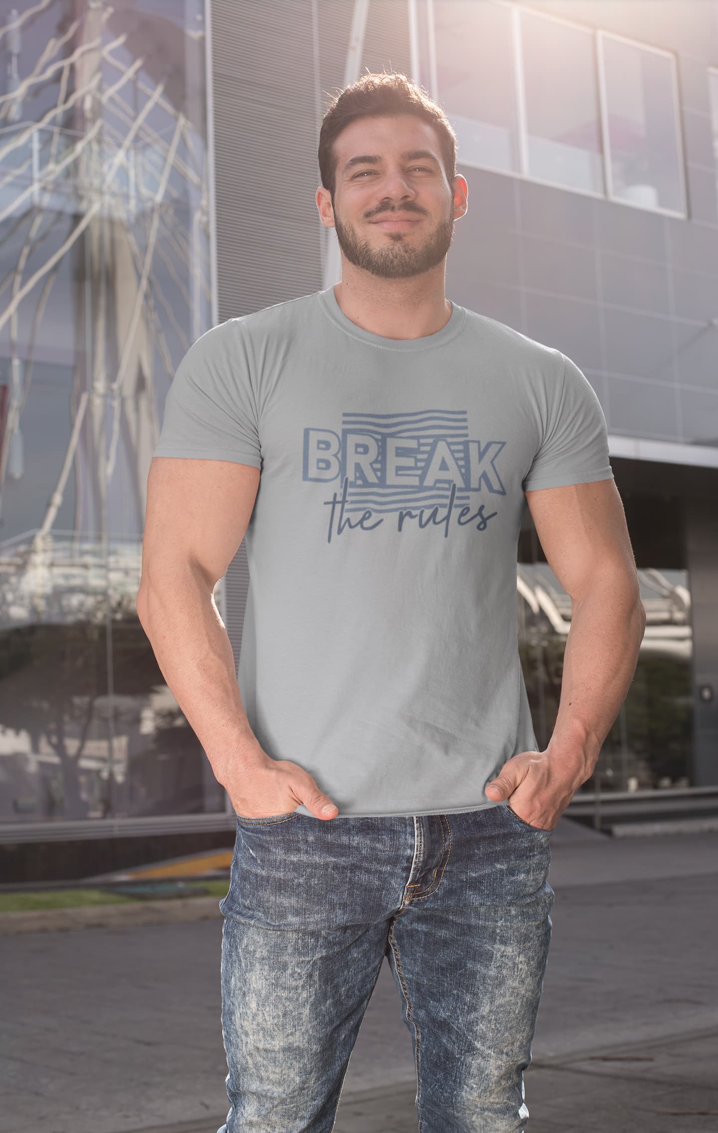 MENS SILVER FROST ROUNDNECK T-SHIRT
