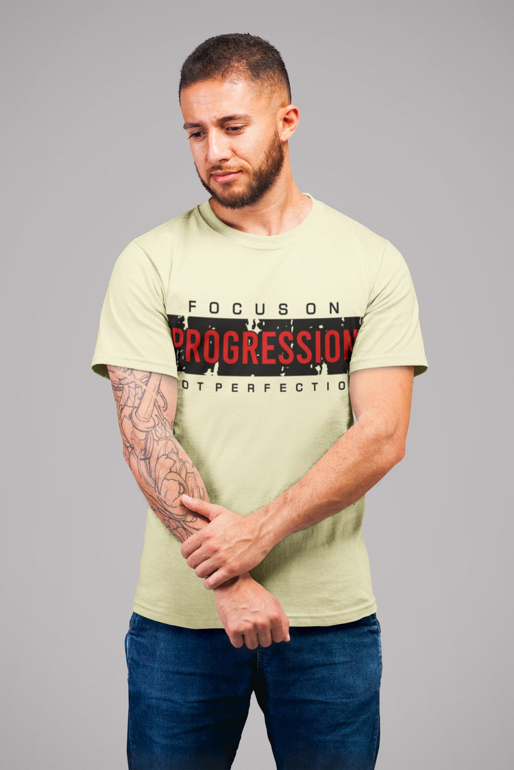 Men’s Almond Round Neck T-shirts 