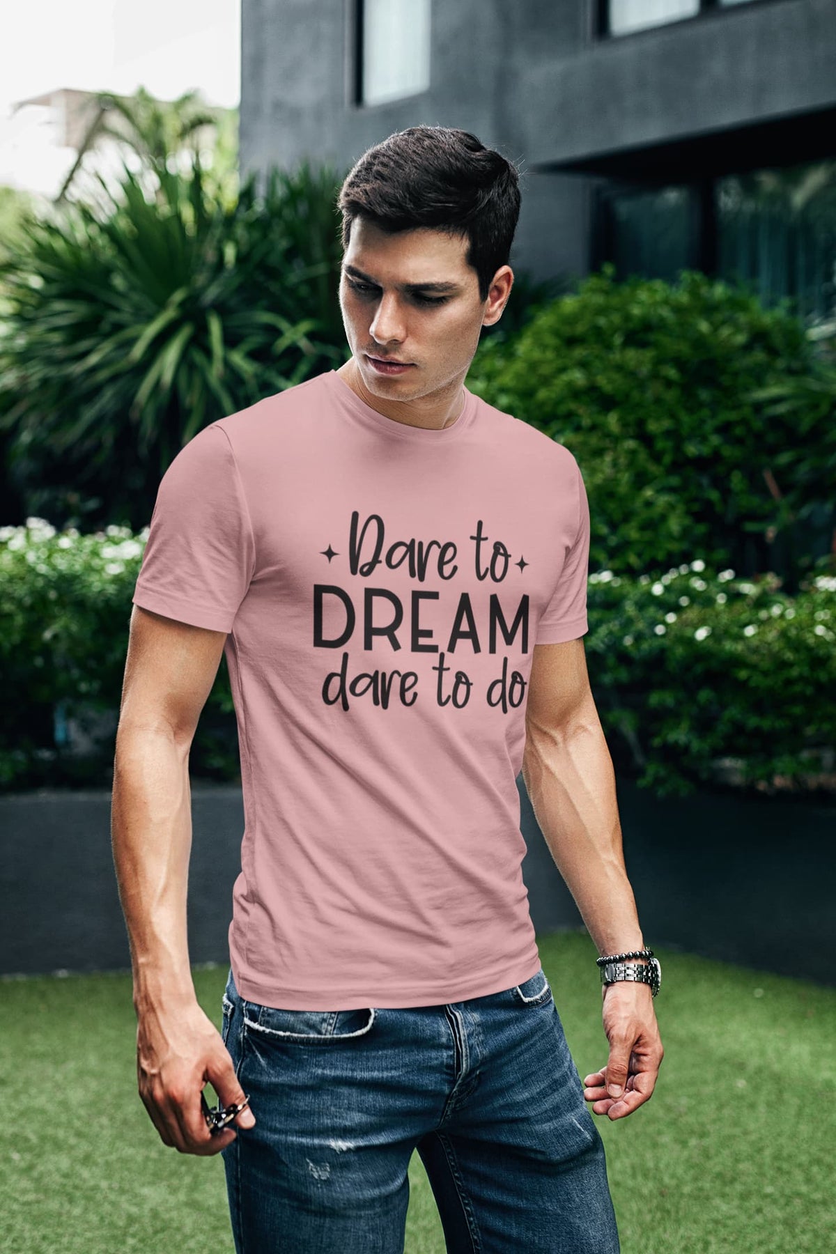 Karavirs® Dared Pastel Dusty graphic tee for men India