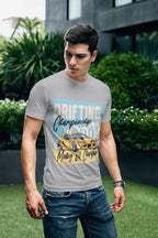 Men's Melange Grey Round Neck T-shirts