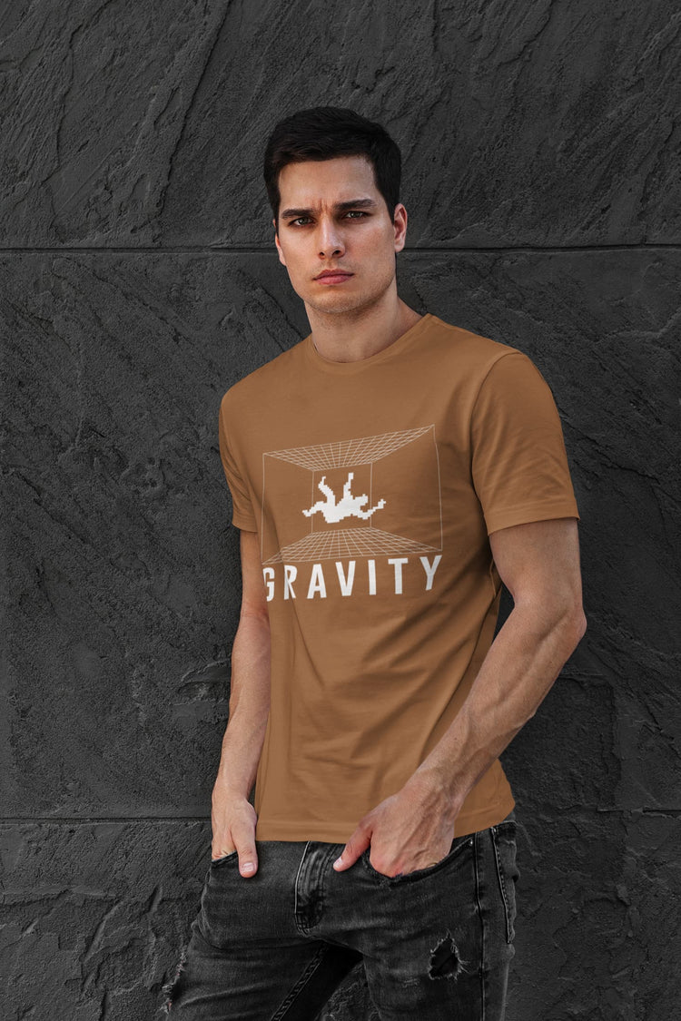 MENS CHOCOLATE BROWN ROUNDNECK T-SHIRT
