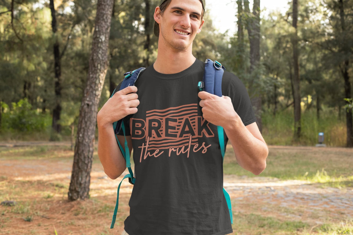 Men's Black Round Neck T-shirts
