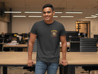 Men's Black Round Neck T-shirt