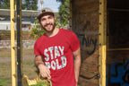 MENS RED ROUNDNECK T-SHIRT