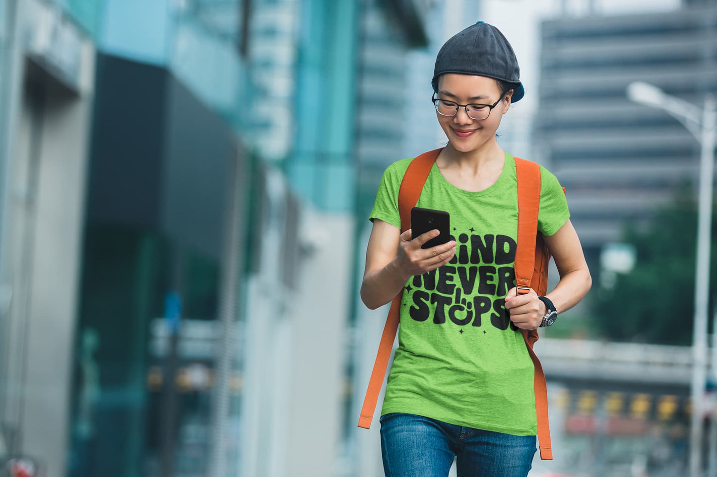 Women's Liril Green Round Neck T-shirts
