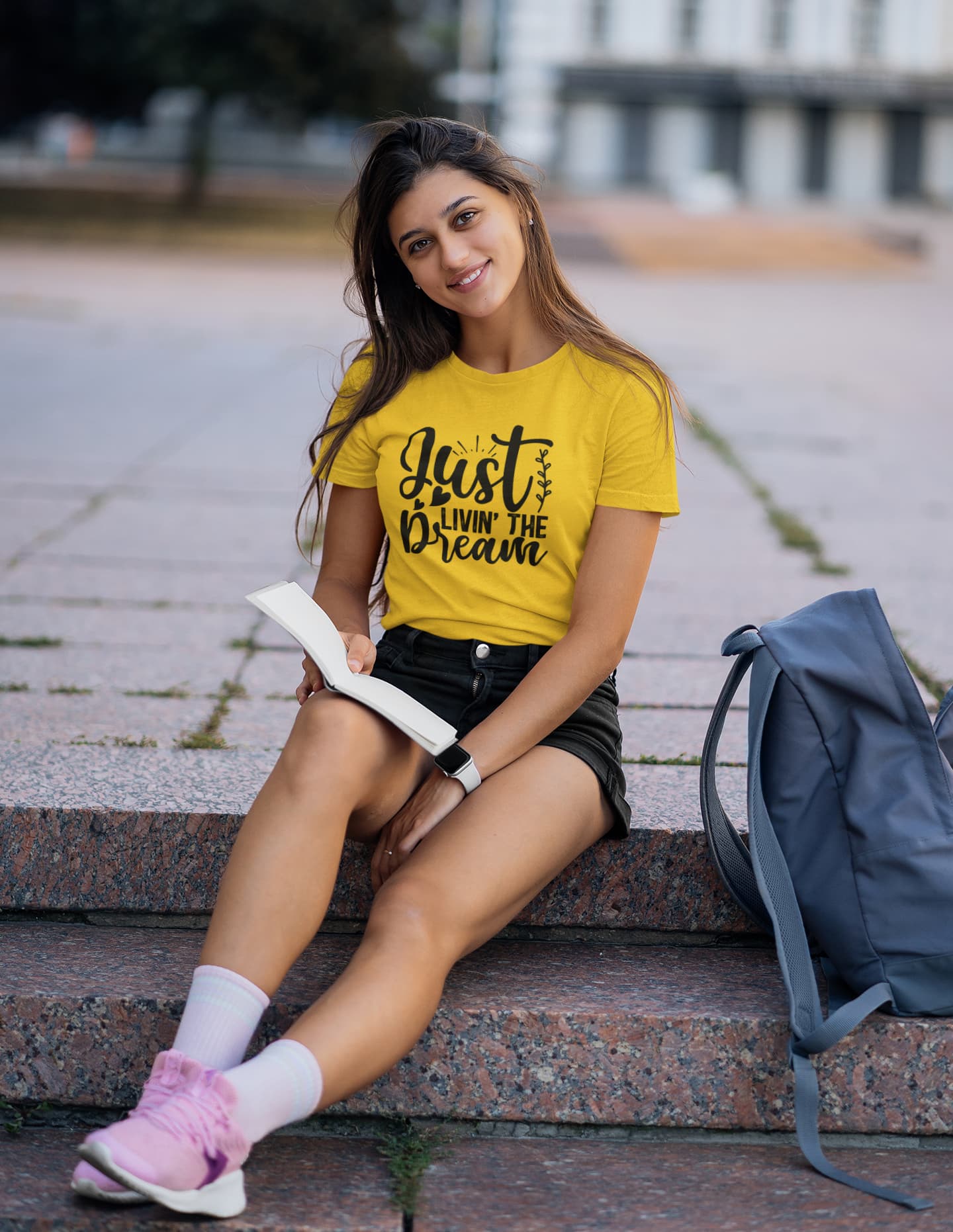 WOMENS GOLDEN YELLOW ROUNDNECK T-SHIRT