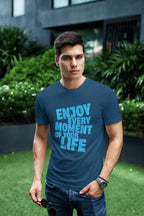 MENS NAVY BLUE ROUNDNECK T-SHIRT