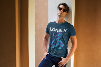 Men's Navy Blue Round Neck T-shirts