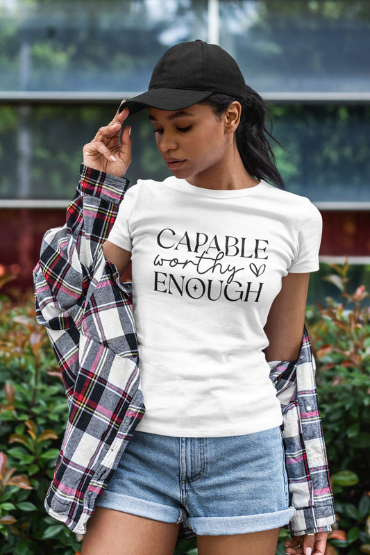 WOMENS WHITE ROUNDNECK T-SHIRT