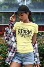 WOMENS BUTTER YELLOW ROUNDNECK T-SHIRT