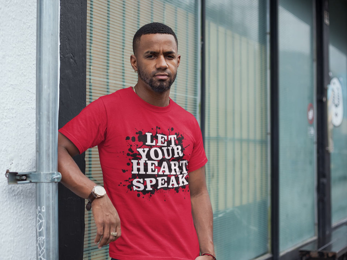 MENS RED ROUNDNECK T-SHIRT