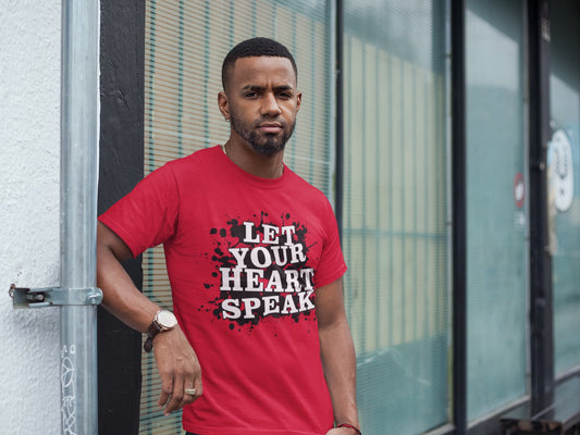 MENS RED ROUNDNECK T-SHIRT
