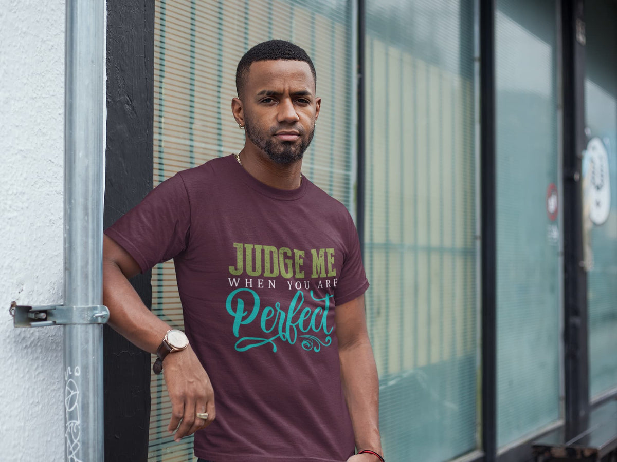 MENS BURGUNDY ROUNDNECK T-SHIRT